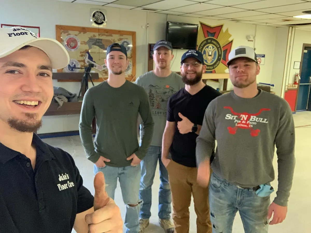 Jake Lazzarino and the Jake's Floor Care team
